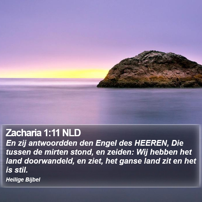 Zacharia 1:11 NLD Bible Study