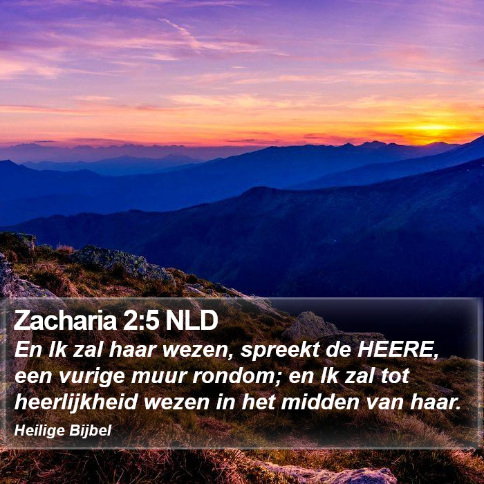 Zacharia 2:5 NLD Bible Study