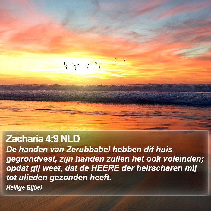 Zacharia 4:9 NLD Bible Study