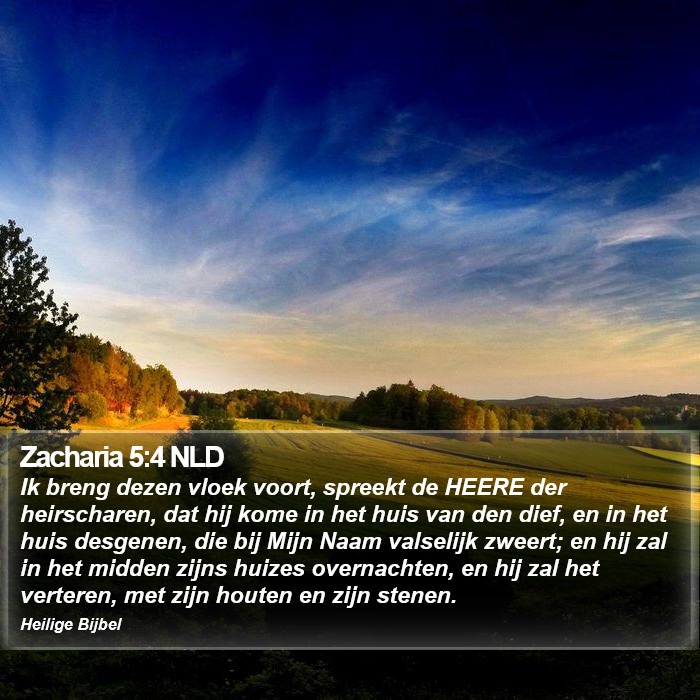 Zacharia 5:4 NLD Bible Study