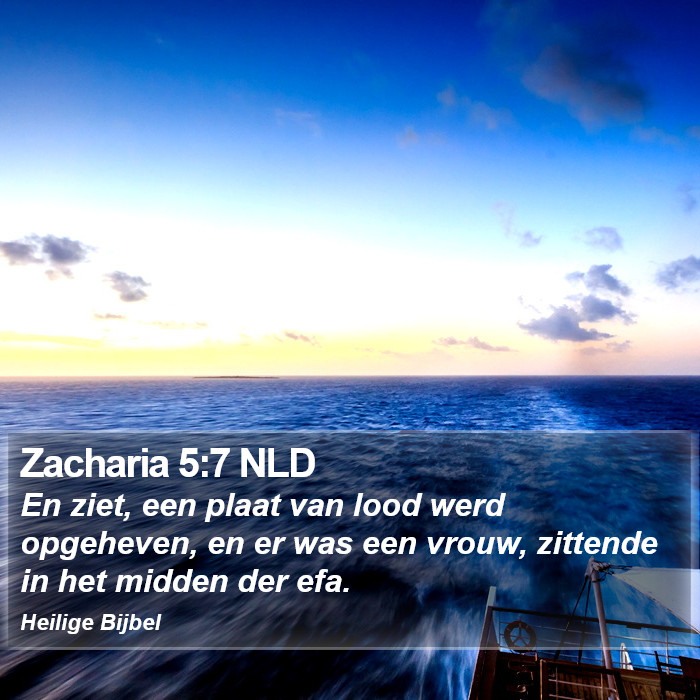 Zacharia 5:7 NLD Bible Study