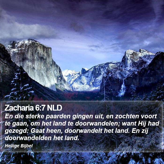 Zacharia 6:7 NLD Bible Study