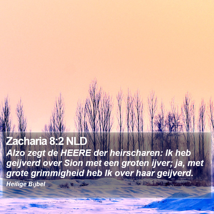 Zacharia 8:2 NLD Bible Study