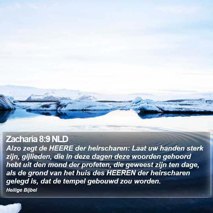 Zacharia 8:9 NLD Bible Study