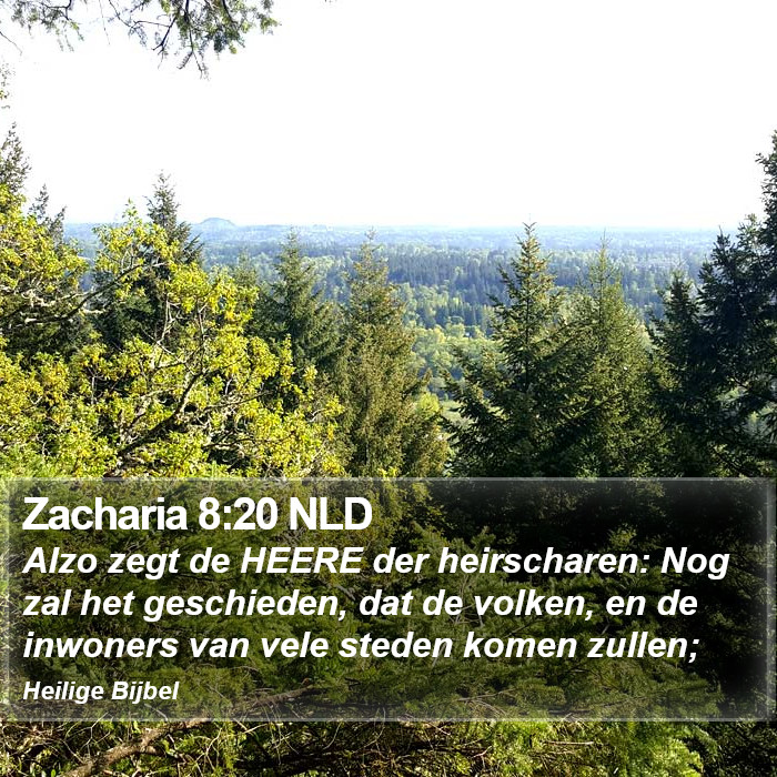 Zacharia 8:20 NLD Bible Study