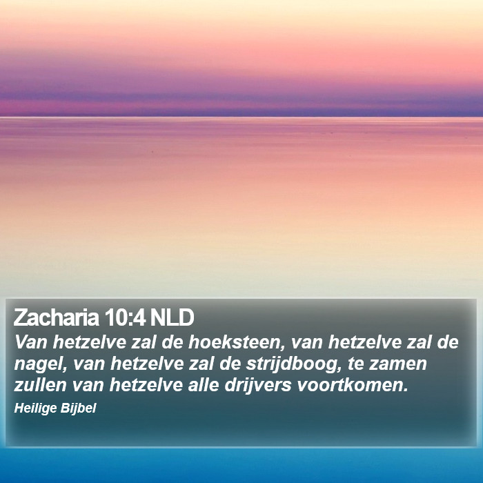 Zacharia 10:4 NLD Bible Study