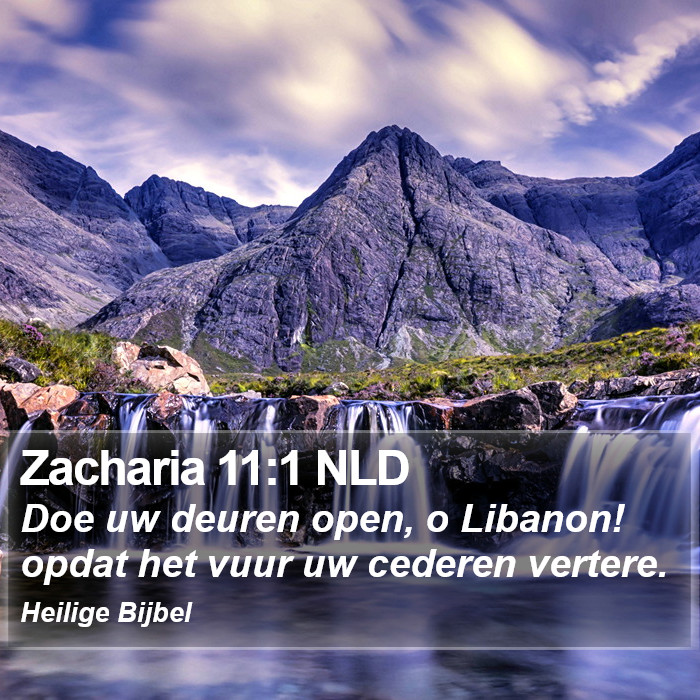 Zacharia 11:1 NLD Bible Study