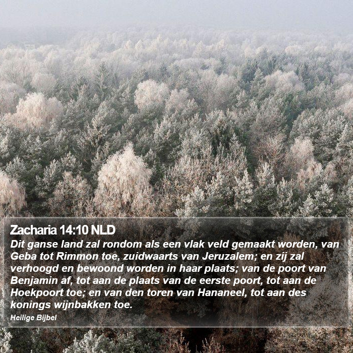 Zacharia 14:10 NLD Bible Study