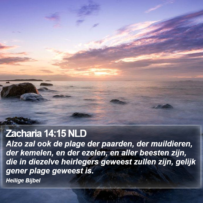 Zacharia 14:15 NLD Bible Study