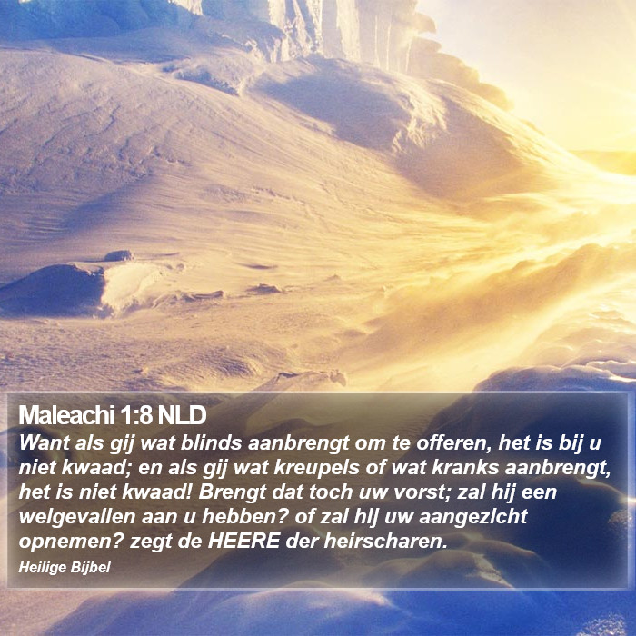 Maleachi 1:8 NLD Bible Study