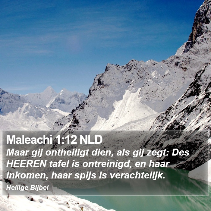 Maleachi 1:12 NLD Bible Study