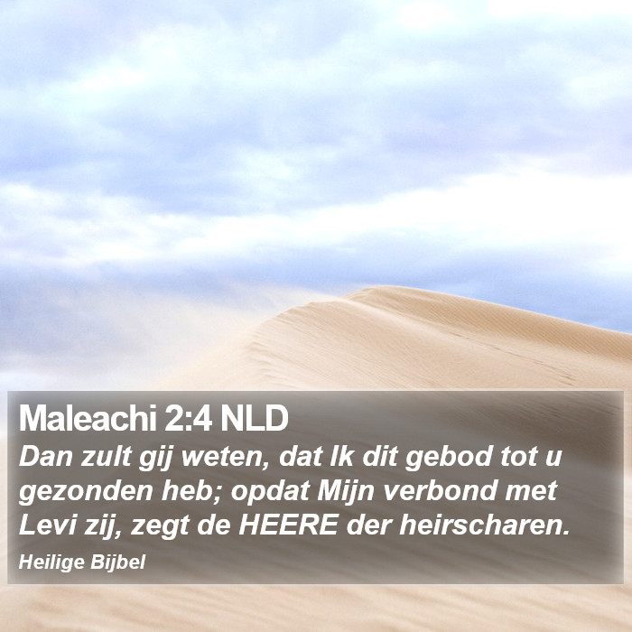 Maleachi 2:4 NLD Bible Study