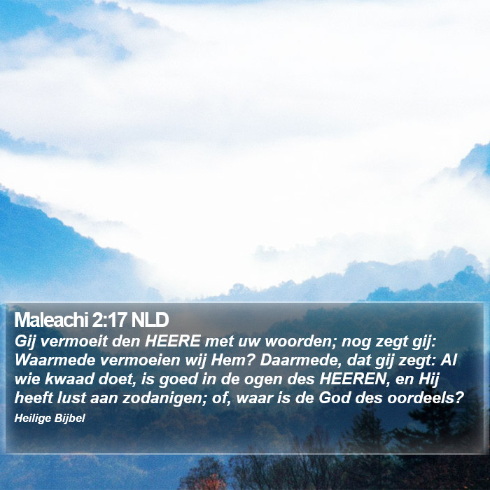 Maleachi 2:17 NLD Bible Study