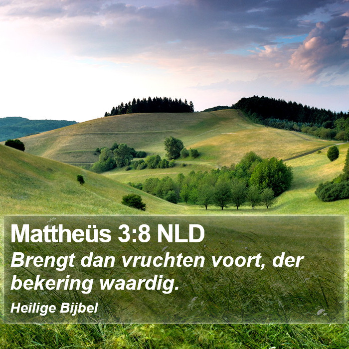 Mattheüs 3:8 NLD Bible Study