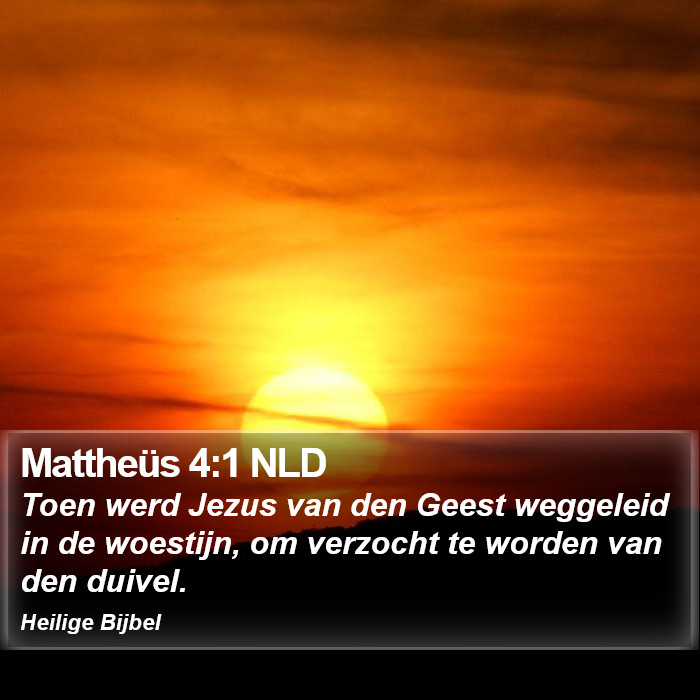 Mattheüs 4:1 NLD Bible Study