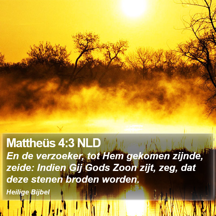 Mattheüs 4:3 NLD Bible Study
