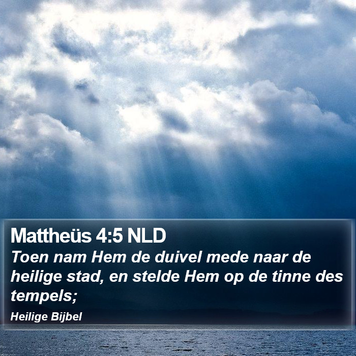 Mattheüs 4:5 NLD Bible Study