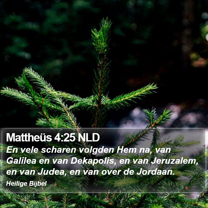 Mattheüs 4:25 NLD Bible Study