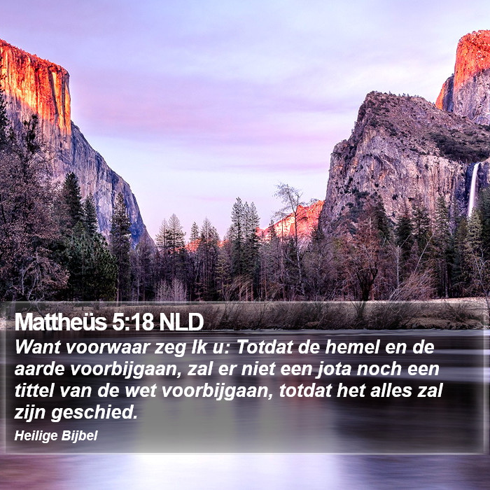 Mattheüs 5:18 NLD Bible Study