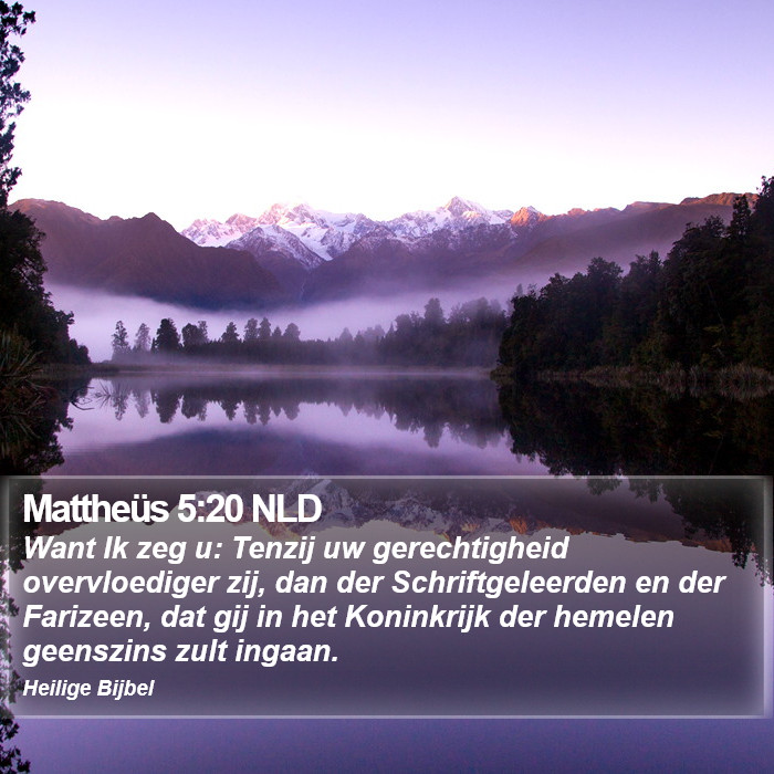 Mattheüs 5:20 NLD Bible Study