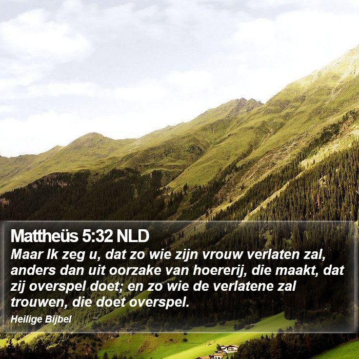 Mattheüs 5:32 NLD Bible Study