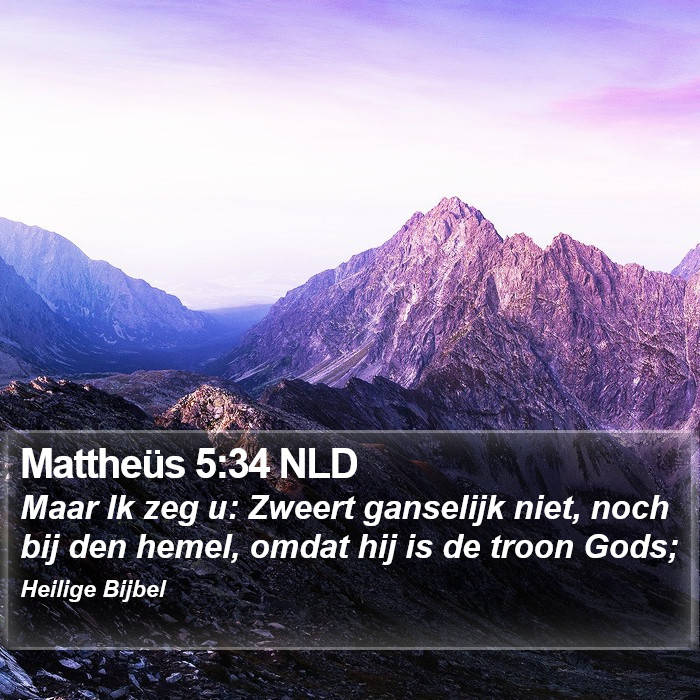 Mattheüs 5:34 NLD Bible Study