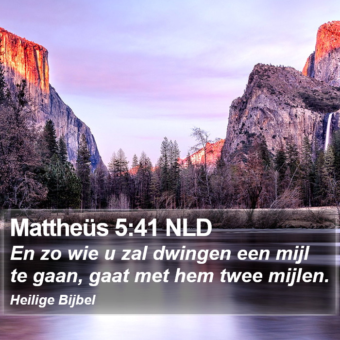 Mattheüs 5:41 NLD Bible Study