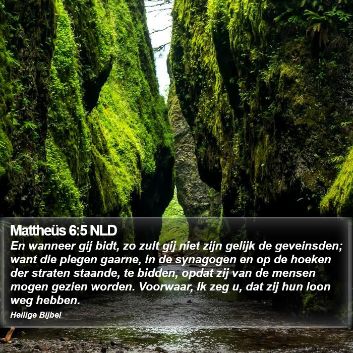 Mattheüs 6:5 NLD Bible Study