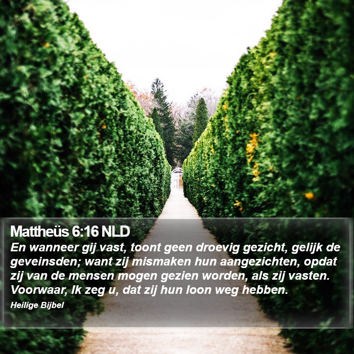 Mattheüs 6:16 NLD Bible Study