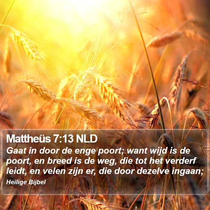 Mattheüs 7:13 NLD Bible Study