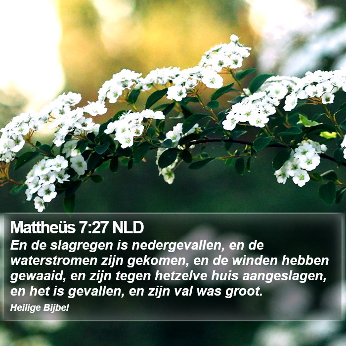 Mattheüs 7:27 NLD Bible Study