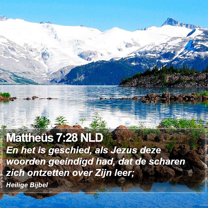 Mattheüs 7:28 NLD Bible Study
