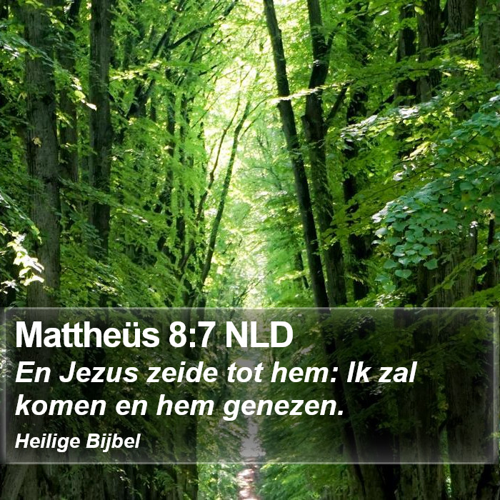 Mattheüs 8:7 NLD Bible Study