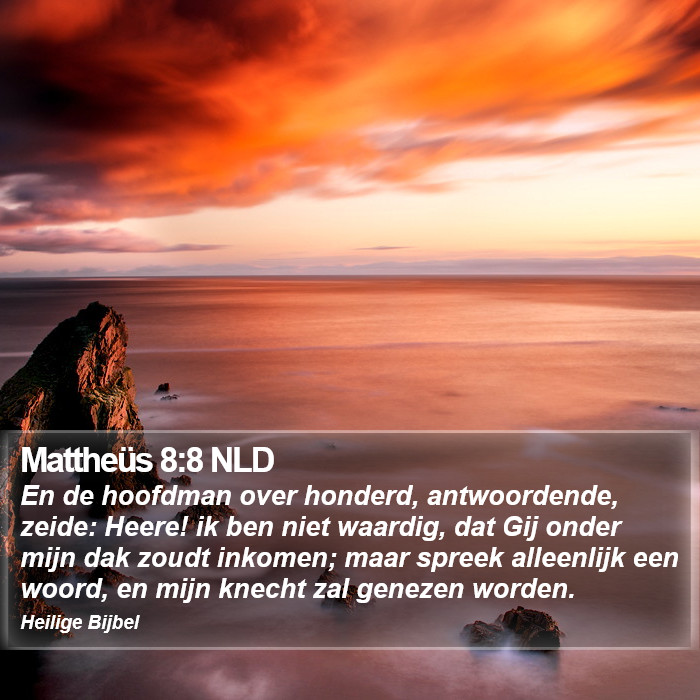 Mattheüs 8:8 NLD Bible Study
