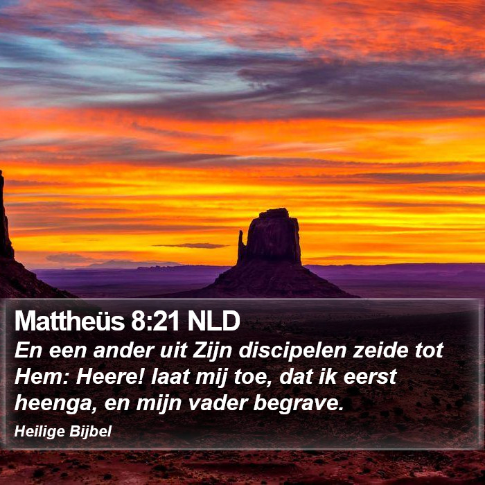 Mattheüs 8:21 NLD Bible Study