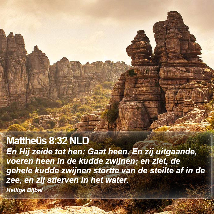 Mattheüs 8:32 NLD Bible Study