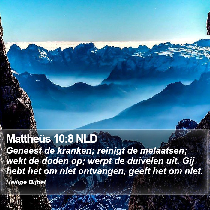 Mattheüs 10:8 NLD Bible Study