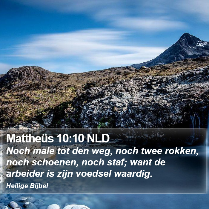 Mattheüs 10:10 NLD Bible Study