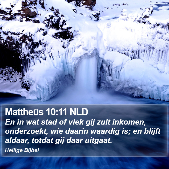 Mattheüs 10:11 NLD Bible Study
