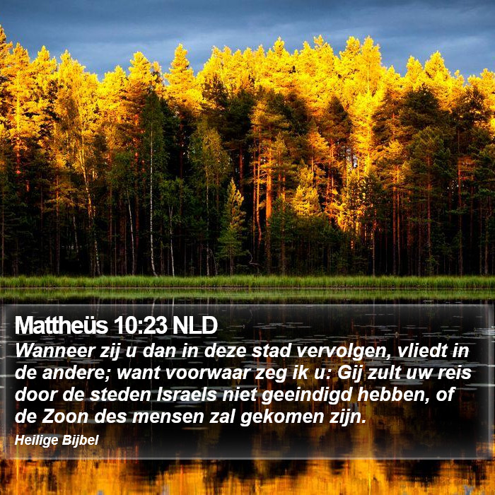 Mattheüs 10:23 NLD Bible Study