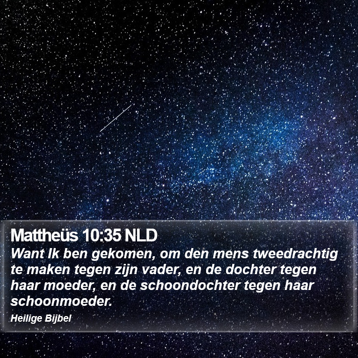 Mattheüs 10:35 NLD Bible Study