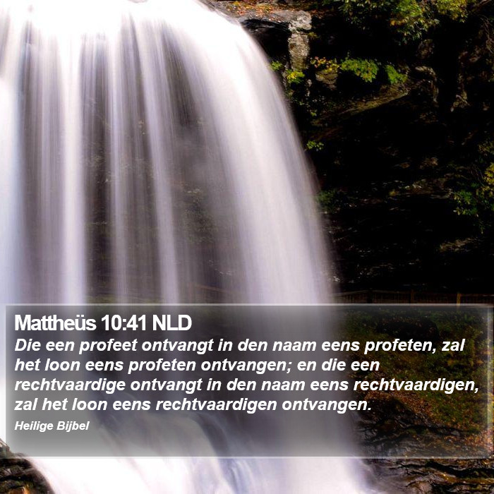 Mattheüs 10:41 NLD Bible Study