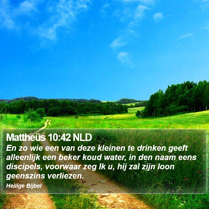 Mattheüs 10:42 NLD Bible Study