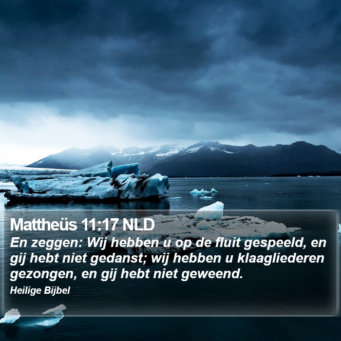 Mattheüs 11:17 NLD Bible Study