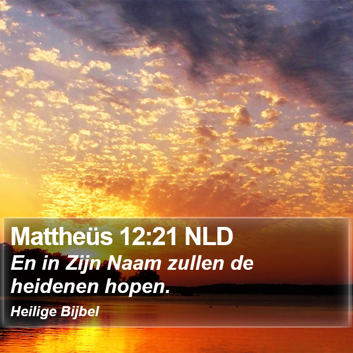 Mattheüs 12:21 NLD Bible Study
