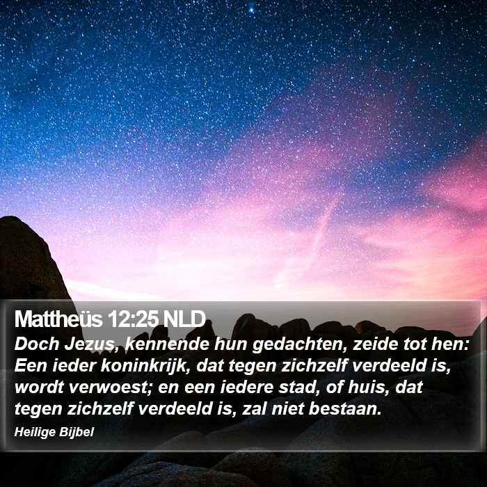Mattheüs 12:25 NLD Bible Study