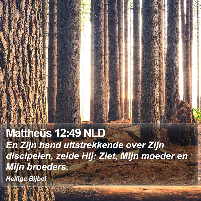 Mattheüs 12:49 NLD Bible Study