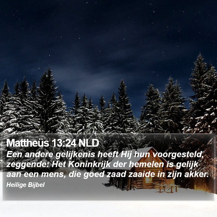 Mattheüs 13:24 NLD Bible Study