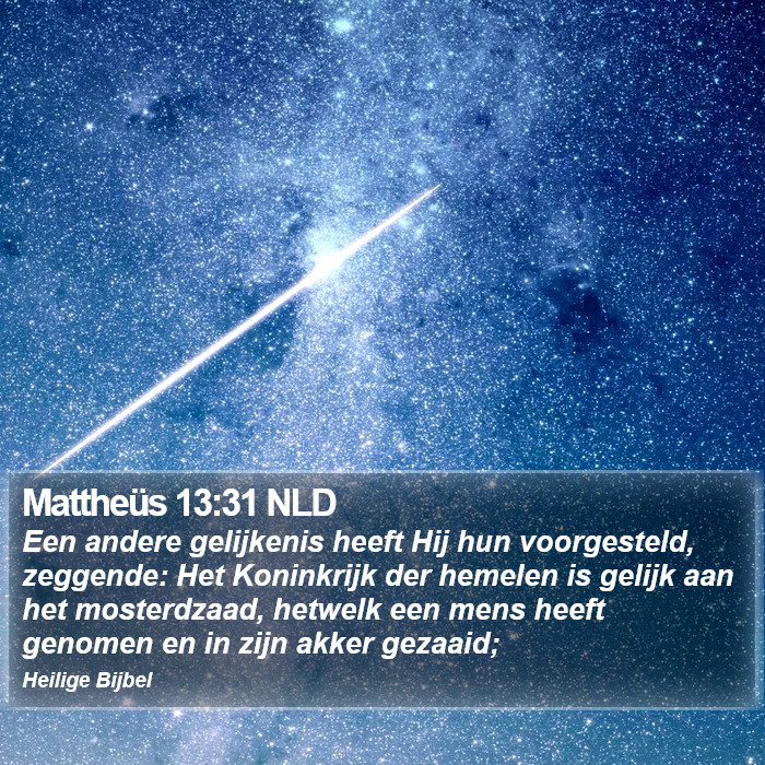 Mattheüs 13:31 NLD Bible Study