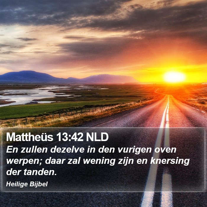 Mattheüs 13:42 NLD Bible Study